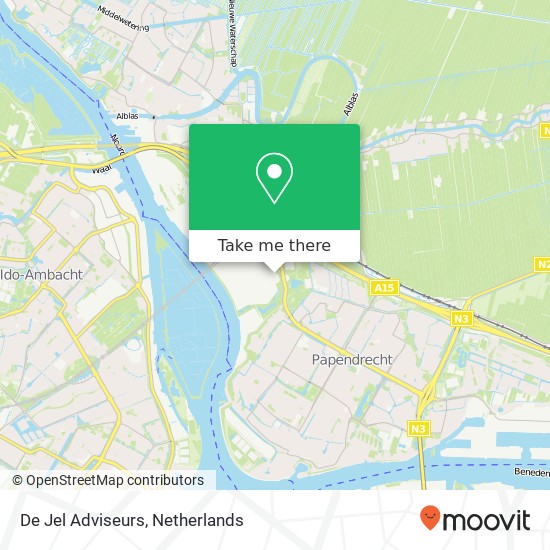 De Jel Adviseurs, Nieuwland Parc 75 map