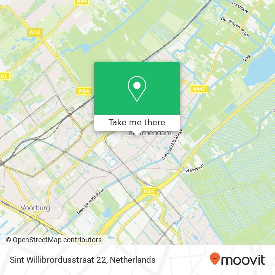 Sint Willibrordusstraat 22, 2264 XS Leidschendam map