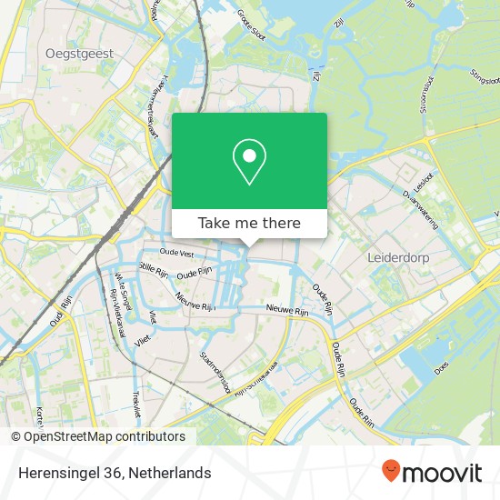 Herensingel 36, 2315 LZ Leiden map