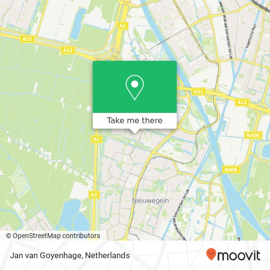Jan van Goyenhage, 3437 KL Nieuwegein map