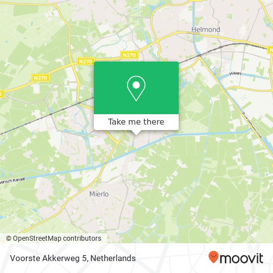 Voorste Akkerweg 5, 5706 PV Helmond map