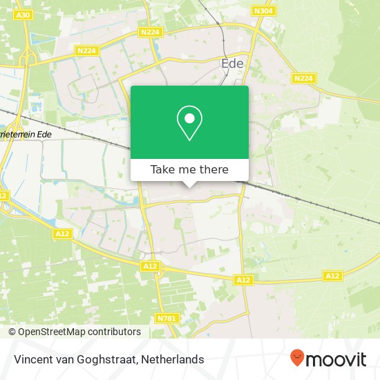 Vincent van Goghstraat, 6717 Ede map