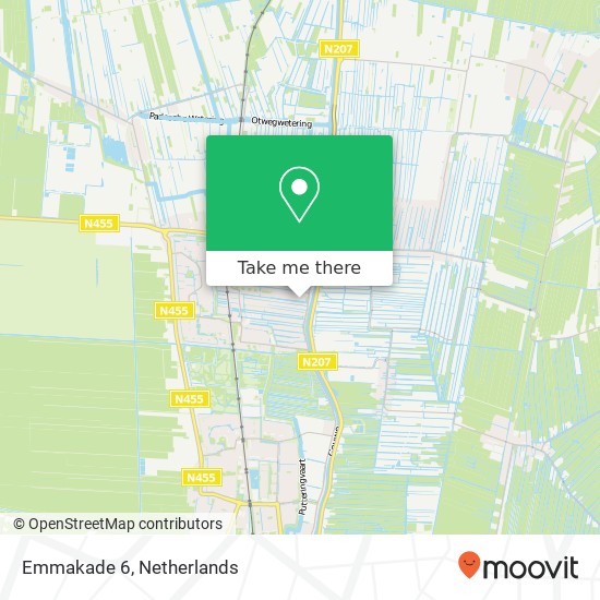 Emmakade 6, 2771 VC Boskoop map