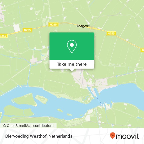 Diervoeding Westhof, Westdijk 1 4484 NE Kortgene Karte