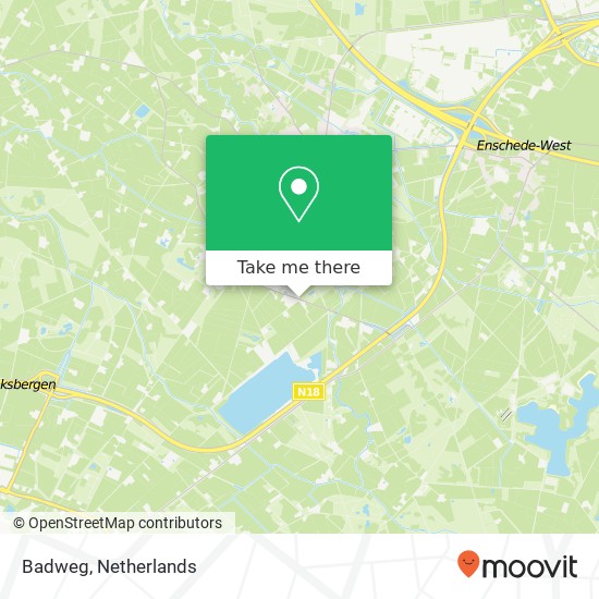 Badweg, 7548 PJ Boekelo map