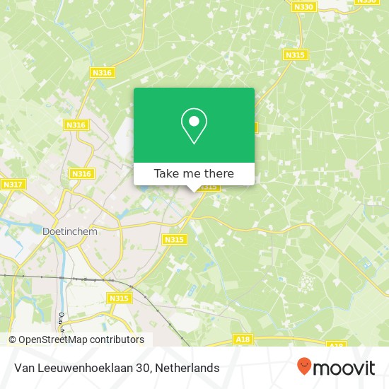 Van Leeuwenhoeklaan 30, 7002 HN Doetinchem map