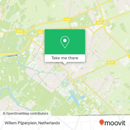 Willem Pijperplein, 3702 AL Zeist map