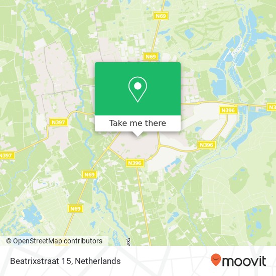 Beatrixstraat 15, 5554 JL Valkenswaard map