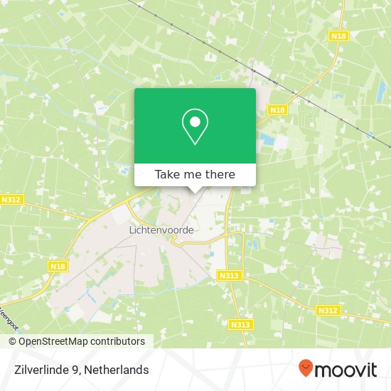 Zilverlinde 9, 7131 MN Lichtenvoorde map