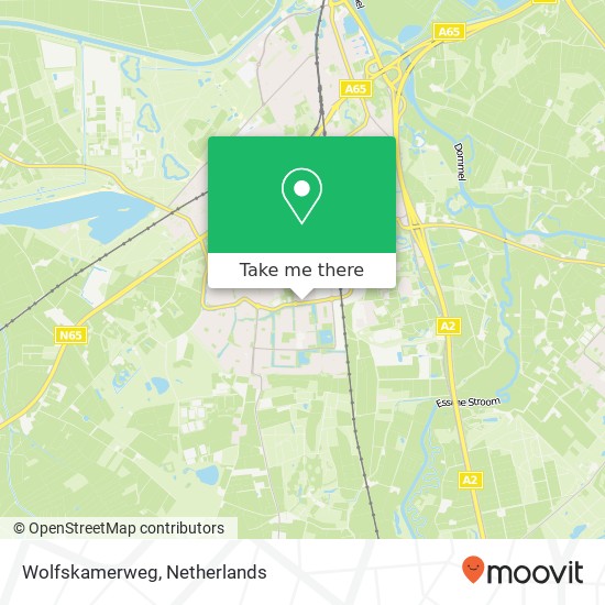 Wolfskamerweg, 5262 SC Vught Karte