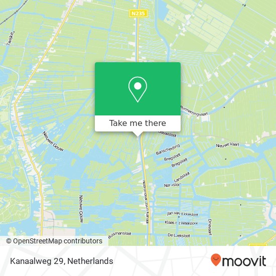 Kanaalweg 29, 1121 DR Landsmeer map