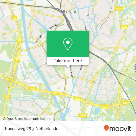 Kanaalweg 29g, 3526 KM Utrecht Karte