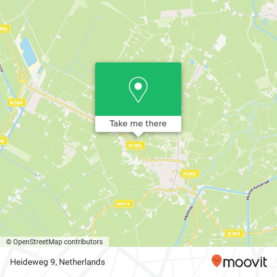 Heideweg 9, 9591 VT Onstwedde map