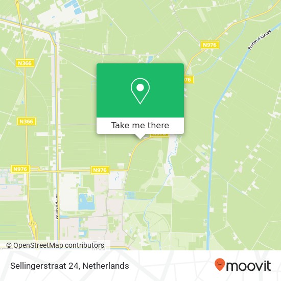 Sellingerstraat 24, 9561 TB Ter Apel map