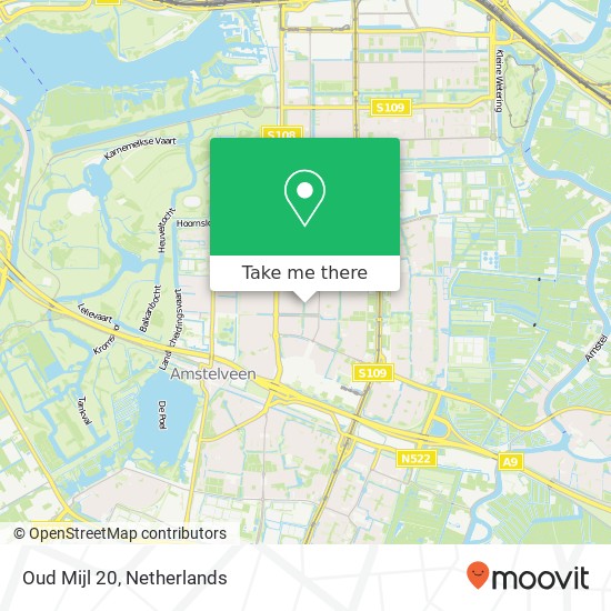 Oud Mijl 20, 1181 PD Amstelveen map