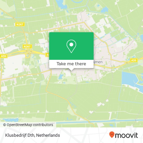 Klusbedrijf Dth map