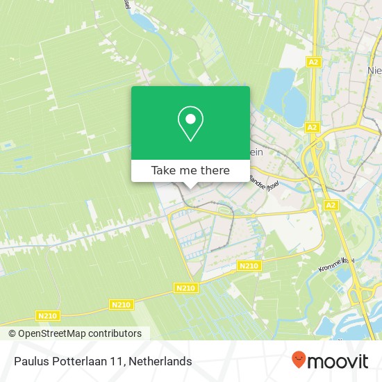 Paulus Potterlaan 11, 3401 NC IJsselstein map