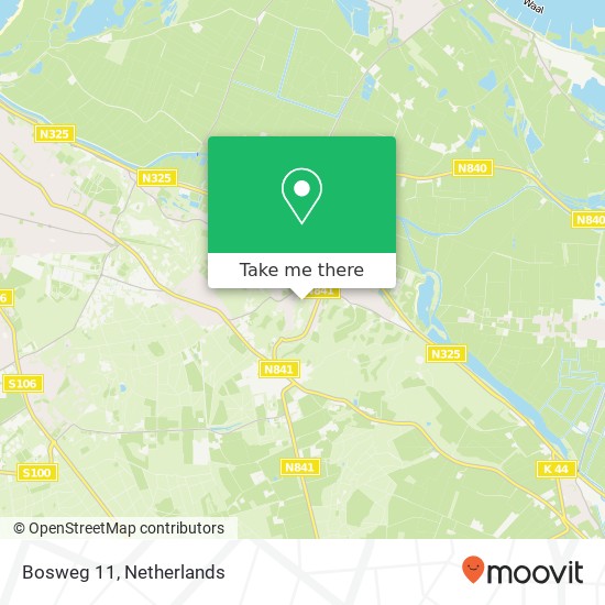 Bosweg 11, 6573 EA Beek map