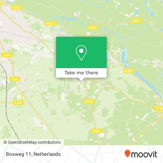 Bosweg 11 map