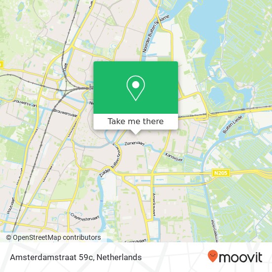 Amsterdamstraat 59c, 2032 PN Haarlem map