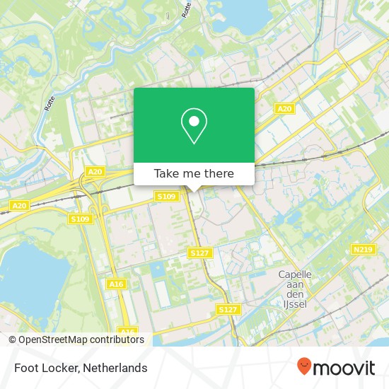 Foot Locker, Tweelingenstraat 51 map