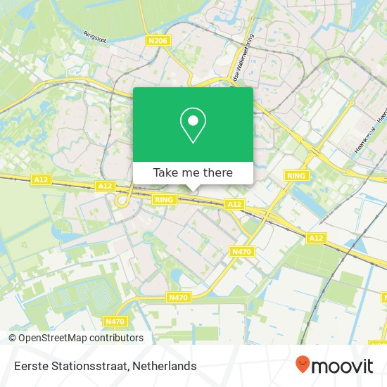 Eerste Stationsstraat, 2712 PT Zoetermeer map
