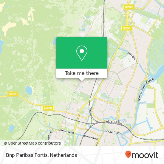 Bnp Paribas Fortis, Bloemendaalseweg 119 map