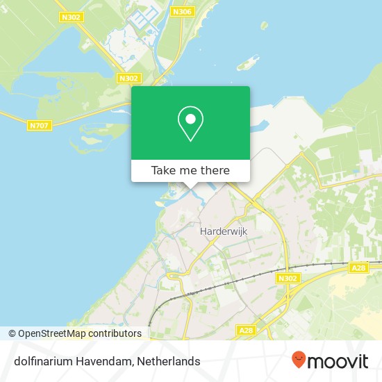 dolfinarium Havendam, 3841 Harderwijk map