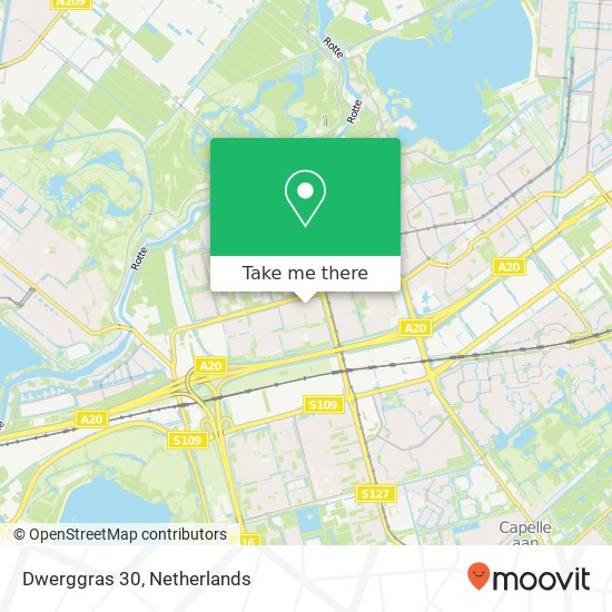 Dwerggras 30, 3068 PC Rotterdam map