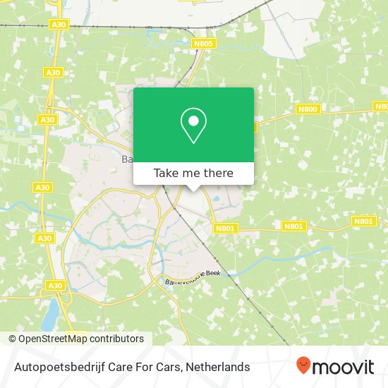 Autopoetsbedrijf Care For Cars, Bellstraat 12 map