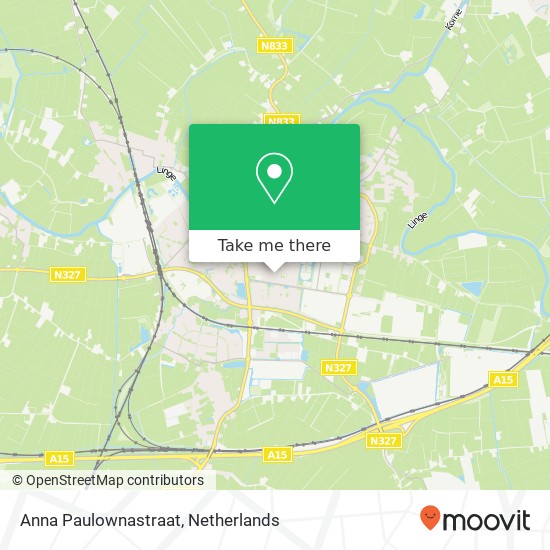 Anna Paulownastraat, 4191 Geldermalsen map