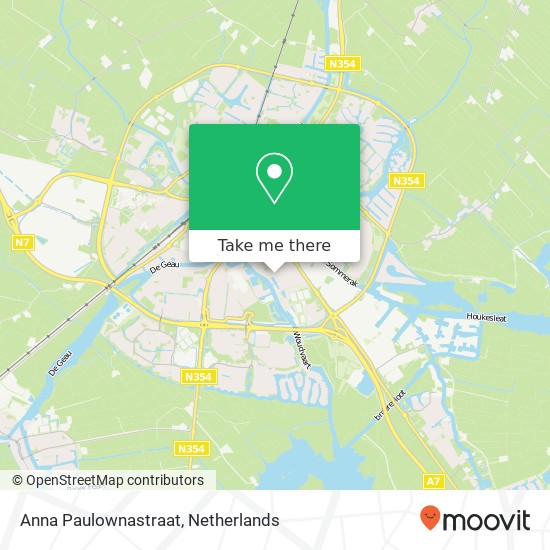 Anna Paulownastraat, 8606 XD Sneek map