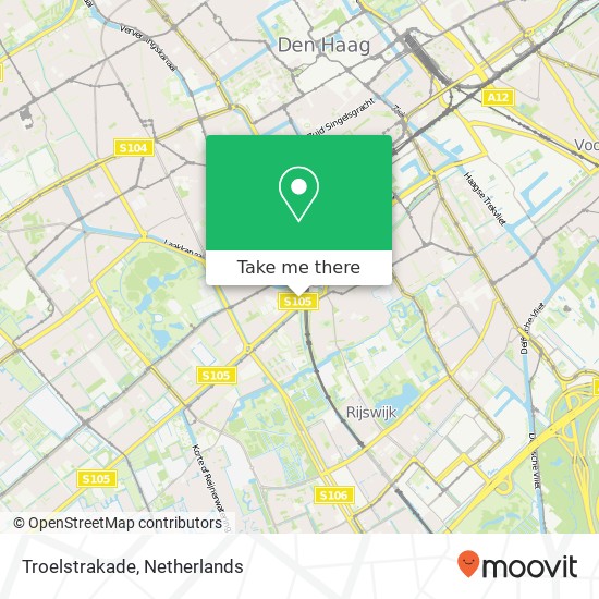 Troelstrakade, 2531 Den Haag Karte