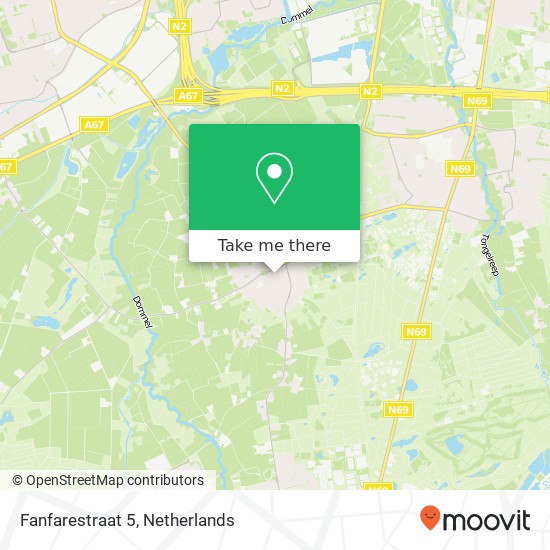 Fanfarestraat 5, 5581 HT Waalre map