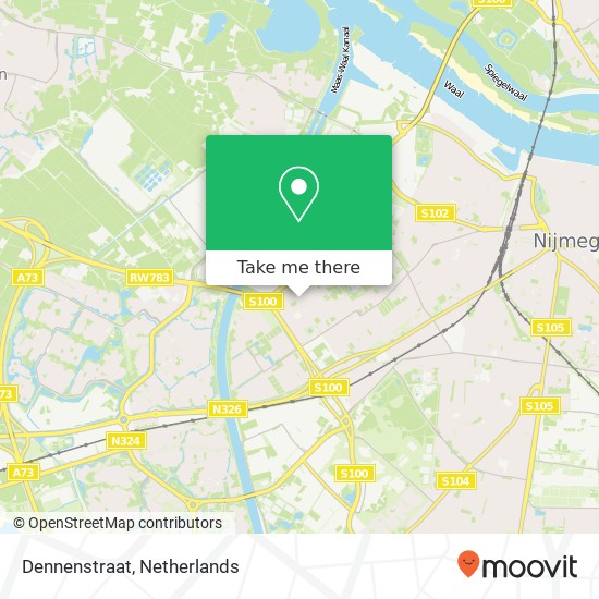 Dennenstraat, 6541 DD Nijmegen map