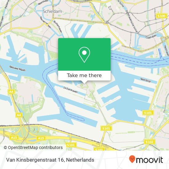 Van Kinsbergenstraat 16, 3089 Rotterdam map