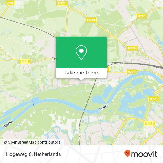 Hogeweg 6, 6862 WX Oosterbeek Karte