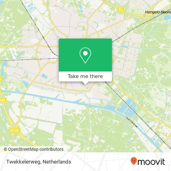 Twekkelerweg, 7552 BV Hengelo Karte