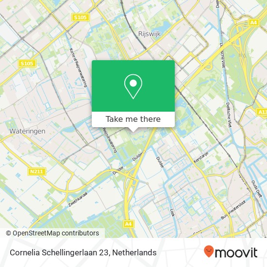 Cornelia Schellingerlaan 23, 2286 MA Rijswijk map