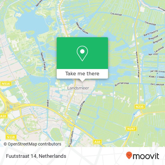 Fuutstraat 14, 1121 BN Landsmeer Karte