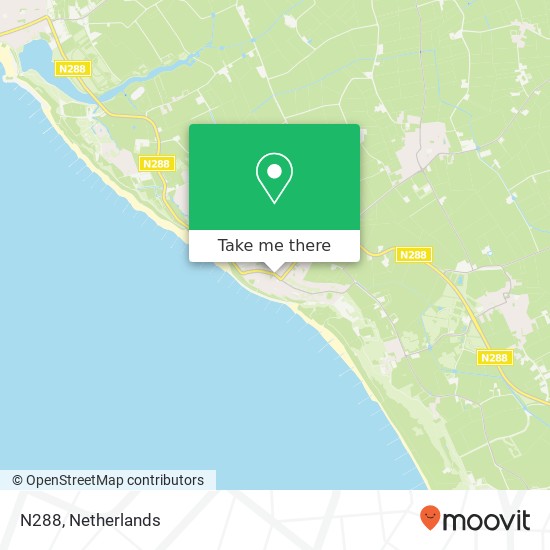 N288, 4374 AG Zoutelande map
