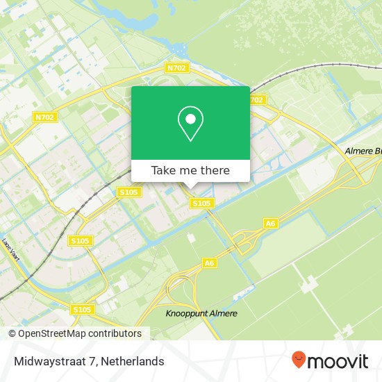Midwaystraat 7, 1339 NM Almere-Buiten map