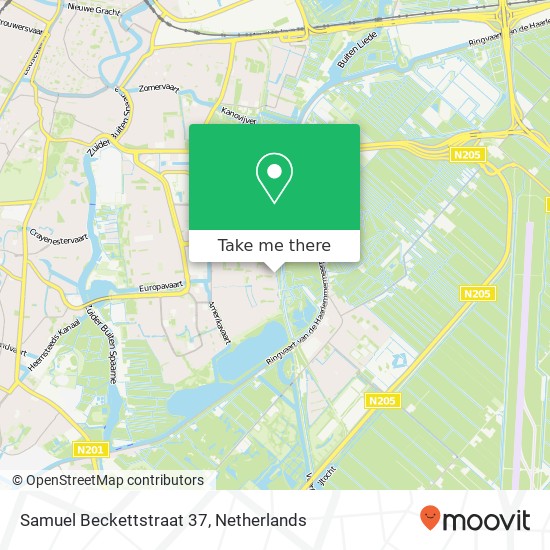 Samuel Beckettstraat 37, 2037 MC Haarlem Karte