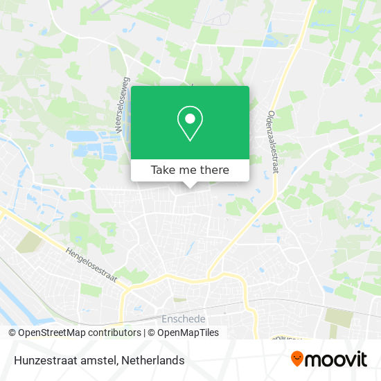Hunzestraat amstel map