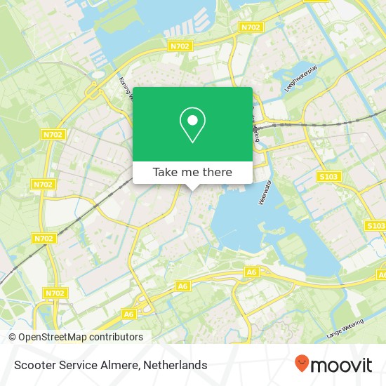 Scooter Service Almere, Alkmaargracht 91 Karte