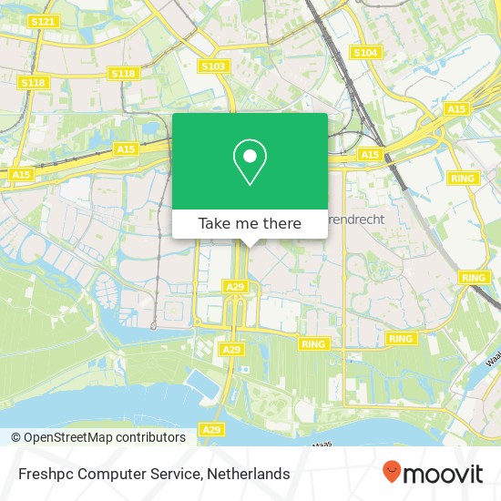 Freshpc Computer Service, Brucknerstraat 9 map