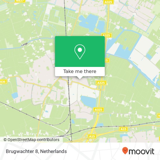 Brugwachter 8, 6661 MC Elst map