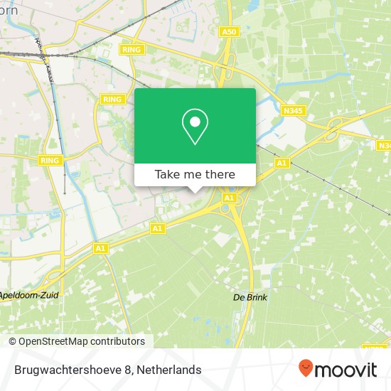 Brugwachtershoeve 8, 7326 XC Apeldoorn map
