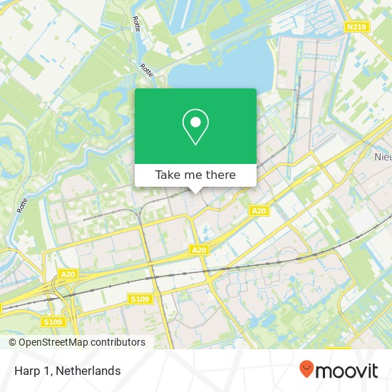 Harp 1, 3068 HM Rotterdam map