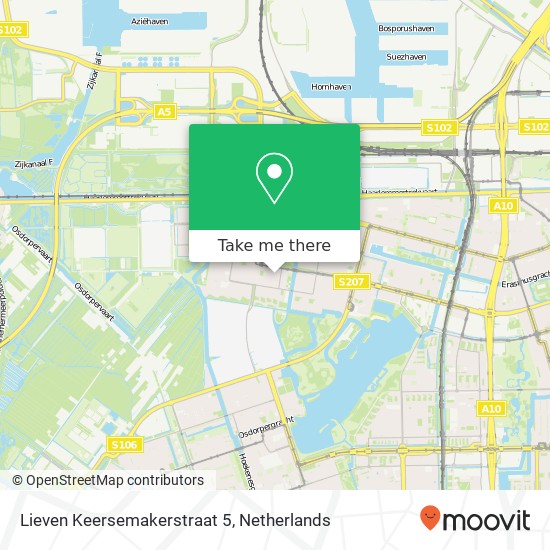 Lieven Keersemakerstraat 5, 1067 ZH Amsterdam map